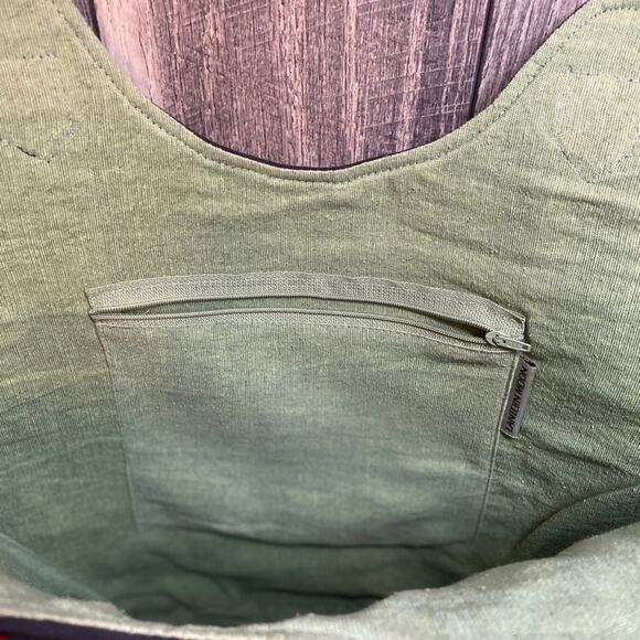 Lantern Moon Embroidered Straw Tote - Picture 5 of 10